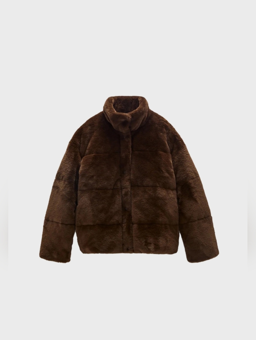 faux fur puffer coat